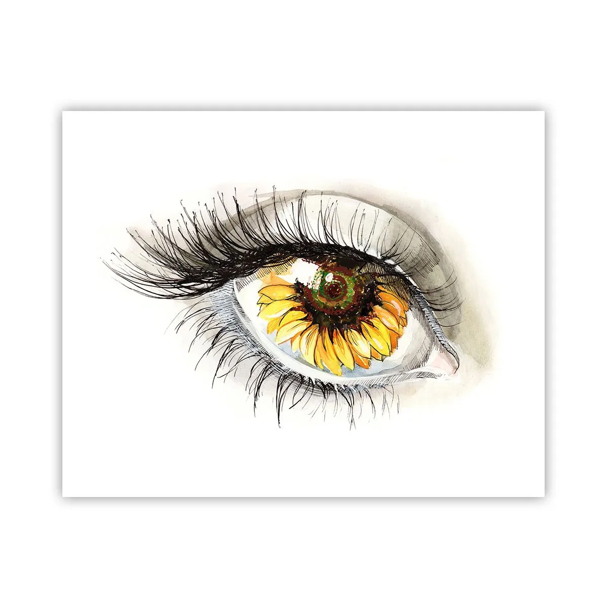 Plakat - Spojrzenie gorące jak lato - 50x40 cm