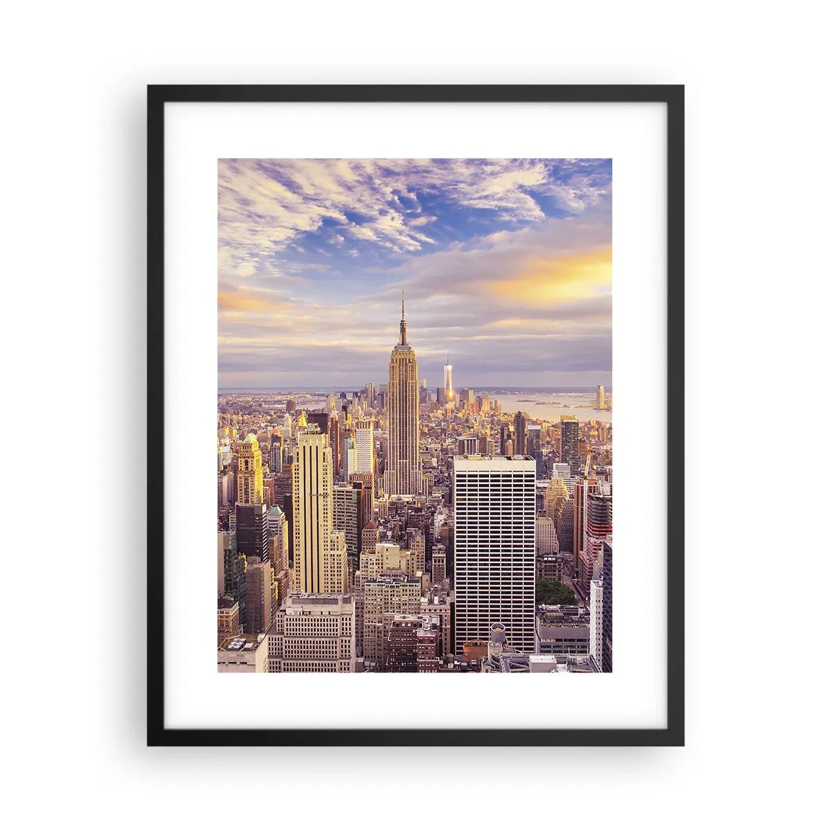 Plakat w czarnej ramie - Sięgnąć samych chmur - 40x50 cm