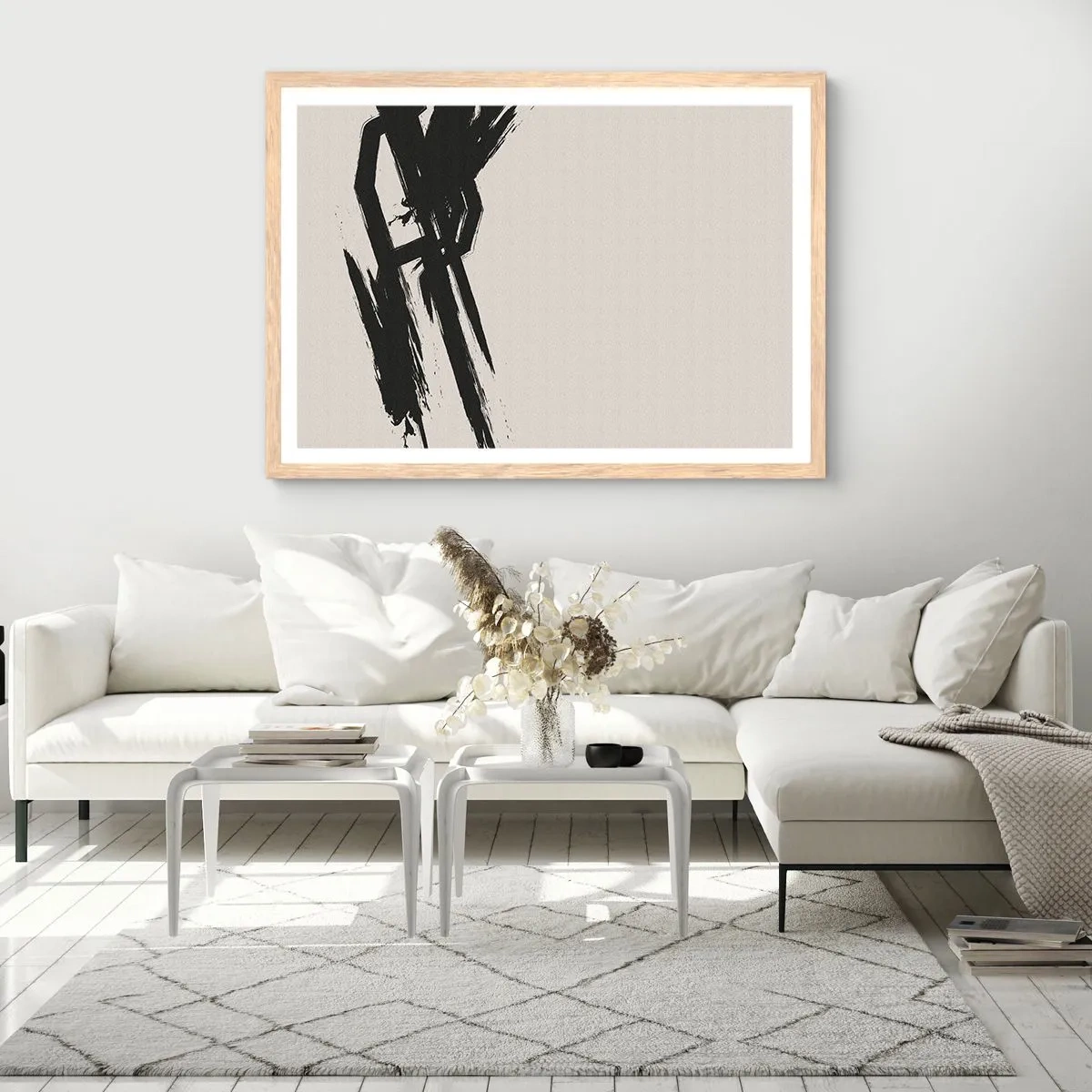 Plakat w ramie jasny dąb - Niepohamowany pęd - 70x50 cm