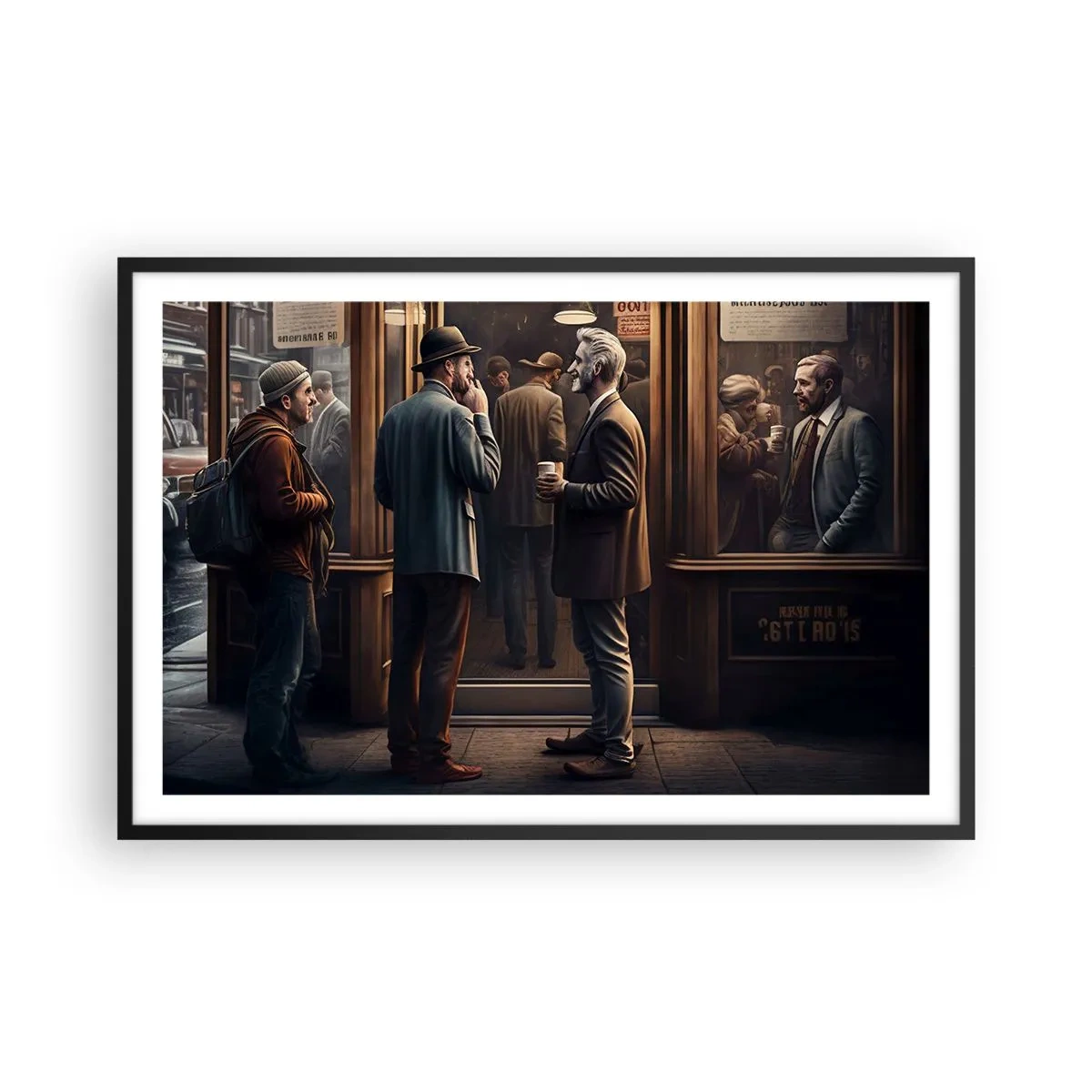 Plakat w czarnej ramie - Dobra chwila dnia - 91x61 cm