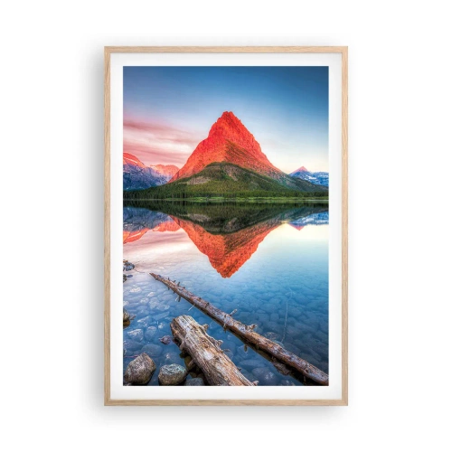 Plakat w ramie jasny dąb - Żar i chłód - 61x91 cm