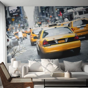 Fototapeta Premium Sand - Tylko w tym mieście - Miasto, Nowy Jork, Taxi - 200x140 cm