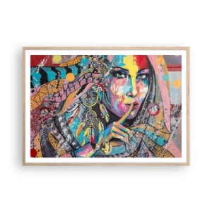 Plakat w ramie jasny dąb - Milcz, aż zrozumiesz - 100x70 cm