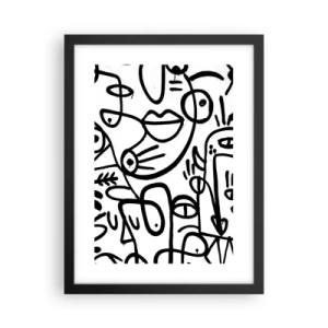 Plakat w czarnej ramie - Twarze i miraże - 30x40 cm