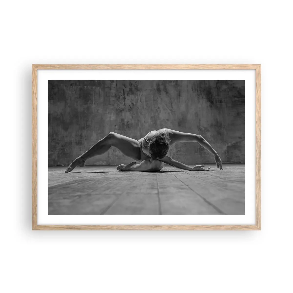 Plakat w ramie jasny dąb - Symetria odnaleziona - 70x50 cm