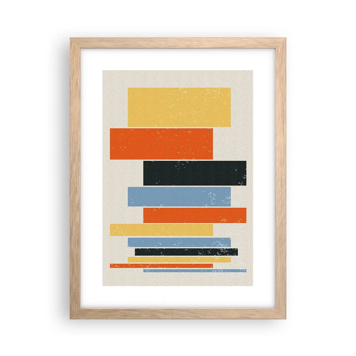 Plakat w ramie jasny dąb - Zapis muzyki - 30x40 cm