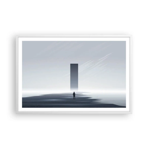 Plakat w białej ramie - Szansa czy zagrożenie? - 91x61 cm