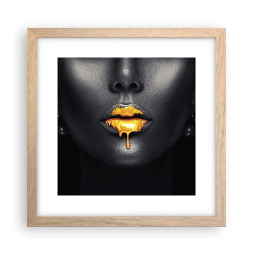 Plakat w ramie jasny dąb - Złotousta - 30x30 cm