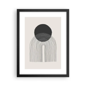 Plakat w czarnej ramie - Drżenie i pewność - 30x40 cm