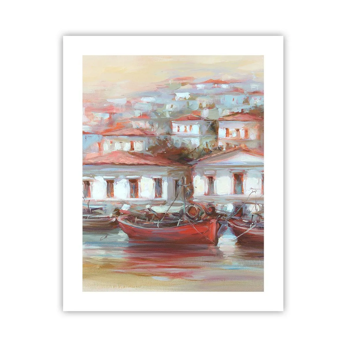 Plakat - Szczęśliwe miasteczko - 40x50 cm