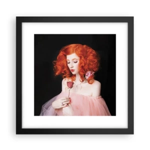 Plakat w czarnej ramie - W barokowym stylu - 30x30 cm