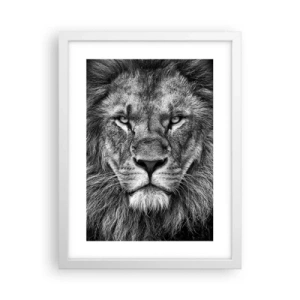 Plakat w białej ramie - W stroju koronacyjnym - 30x40 cm