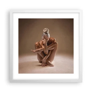 Plakat w białej ramie - Jedność ciała i ducha - 40x40 cm