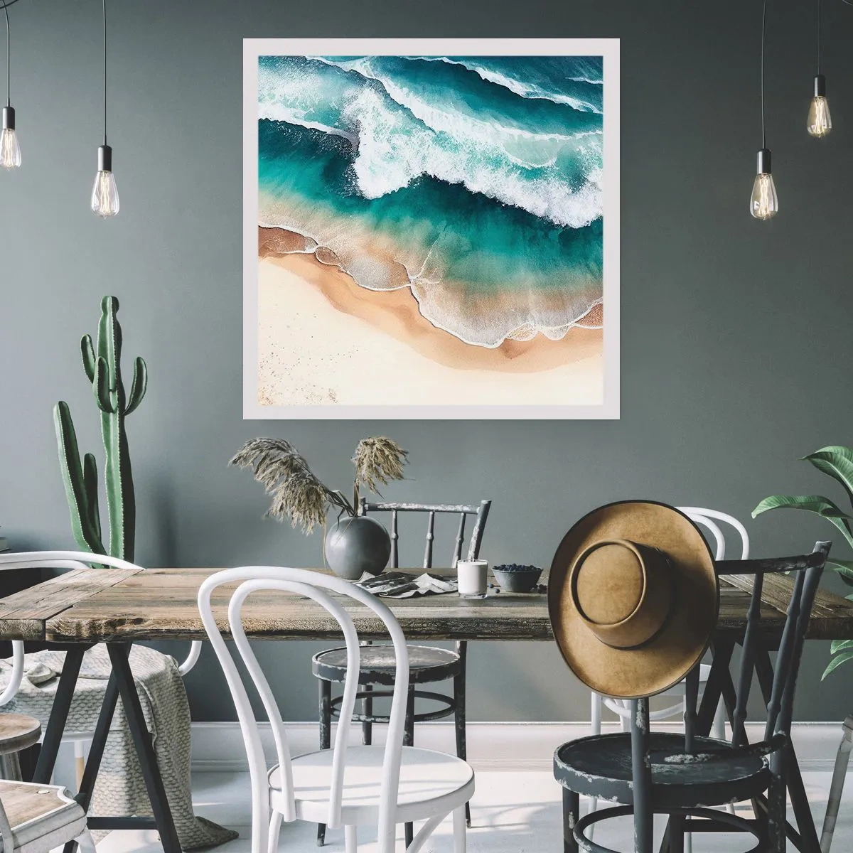 Plakat - Odwieczne spotkanie - 60x60 cm