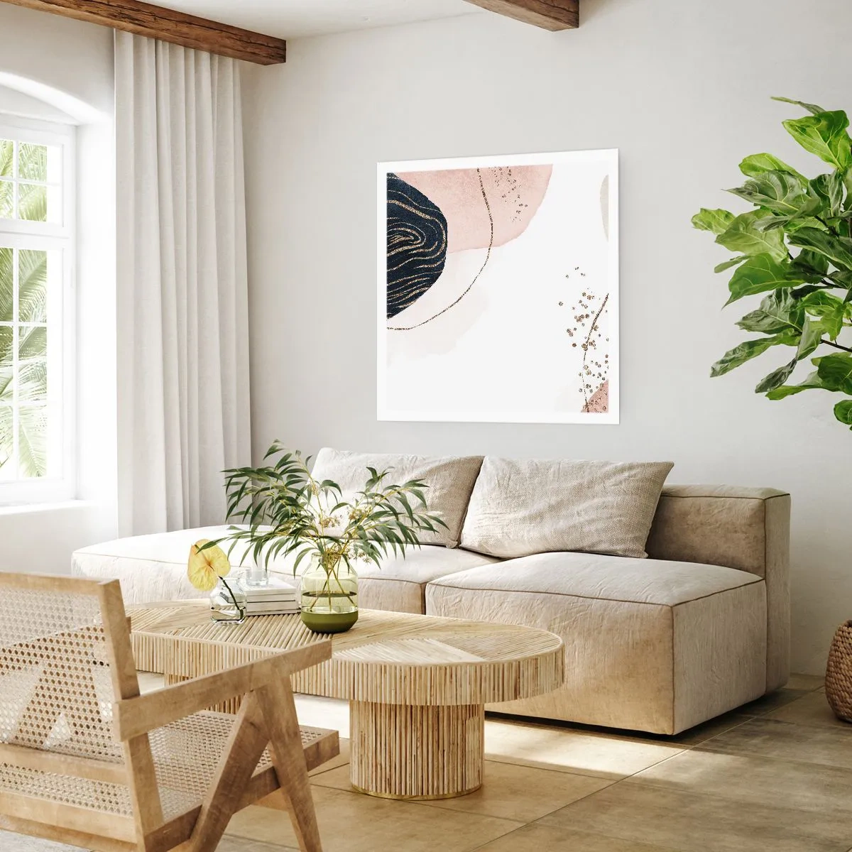 Plakat - Wszystko płynie - 50x50 cm