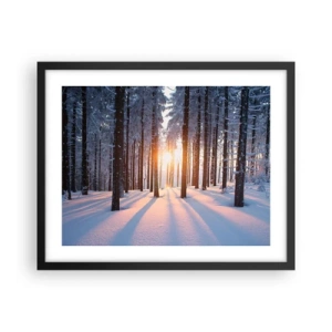 Plakat w czarnej ramie - Wyraźnie czarno na białym - 50x40 cm