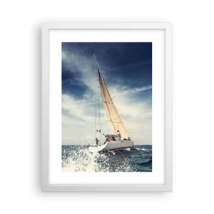 Plakat w białej ramie - Nas nie dogonią! - 30x40 cm