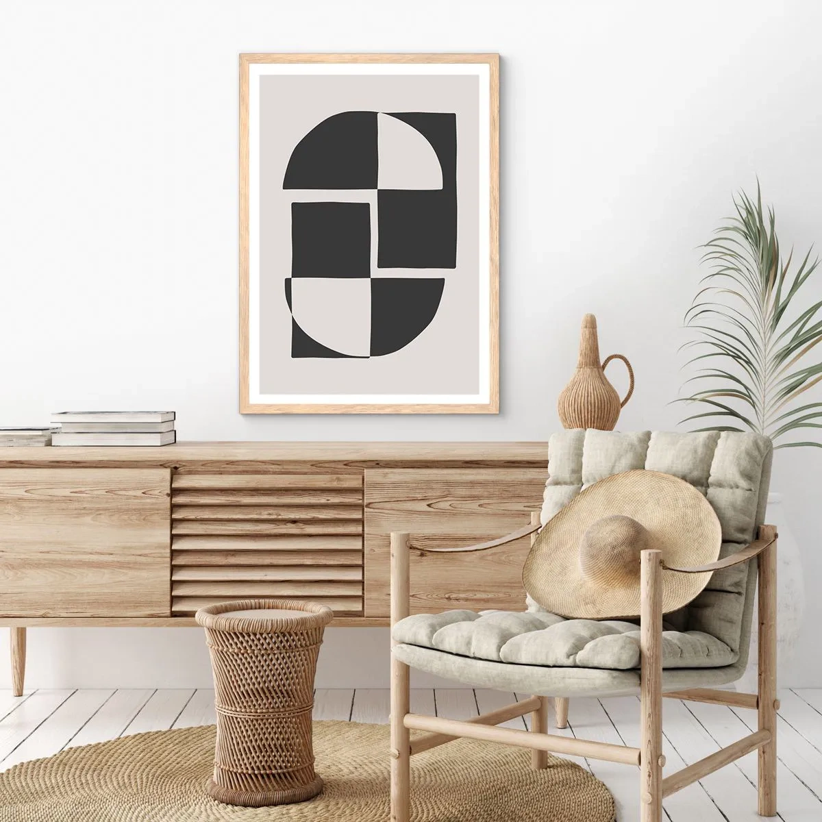 Plakat w ramie jasny dąb - Antyteza – synteza - 61x91 cm