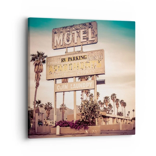 Obraz na płótnie - Tu czas się zatrzymał - 40x40 cm