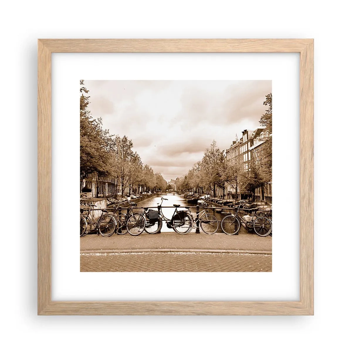 Plakat w ramie jasny dąb - Holenderskie klimaty - 30x30 cm