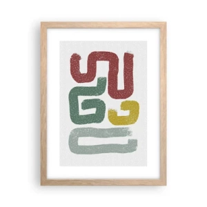 Plakat w ramie jasny dąb - W nieznanym języku - 30x40 cm