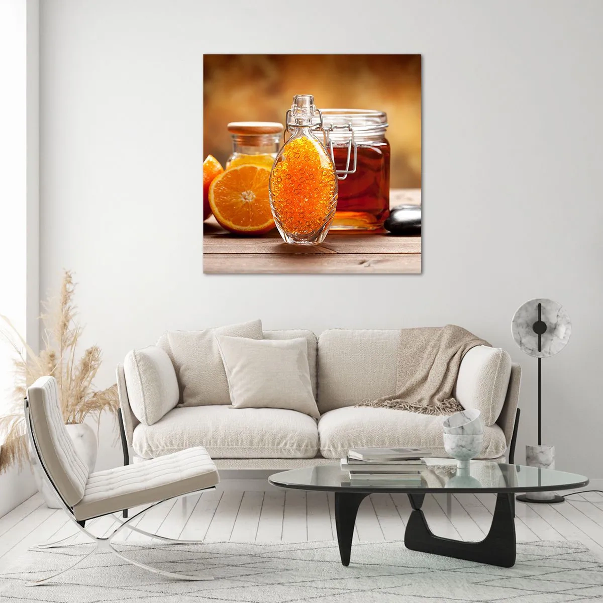 Obraz na szkle - Słoneczne smaki i aromaty - 70x70 cm