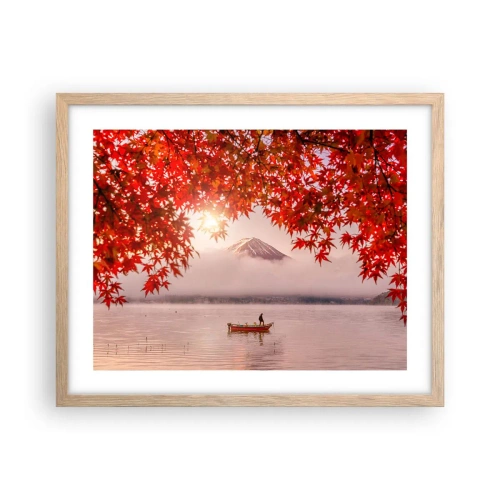 Plakat w ramie jasny dąb - W japońskim klimacie - 50x40 cm
