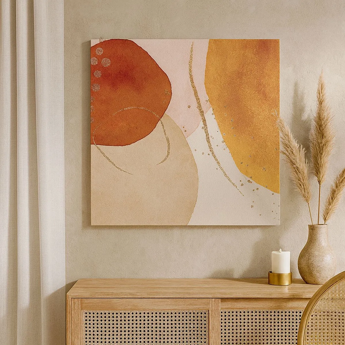 Obraz na płótnie - Krągłość i ruch - 30x30 cm