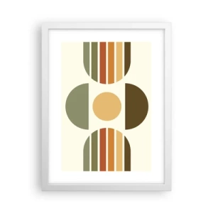 Plakat w białej ramie - W kolorach ziemi - 30x40 cm