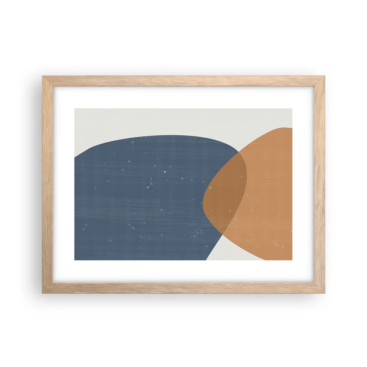 Plakat w ramie jasny dąb - Owale i wpływy - 40x30 cm