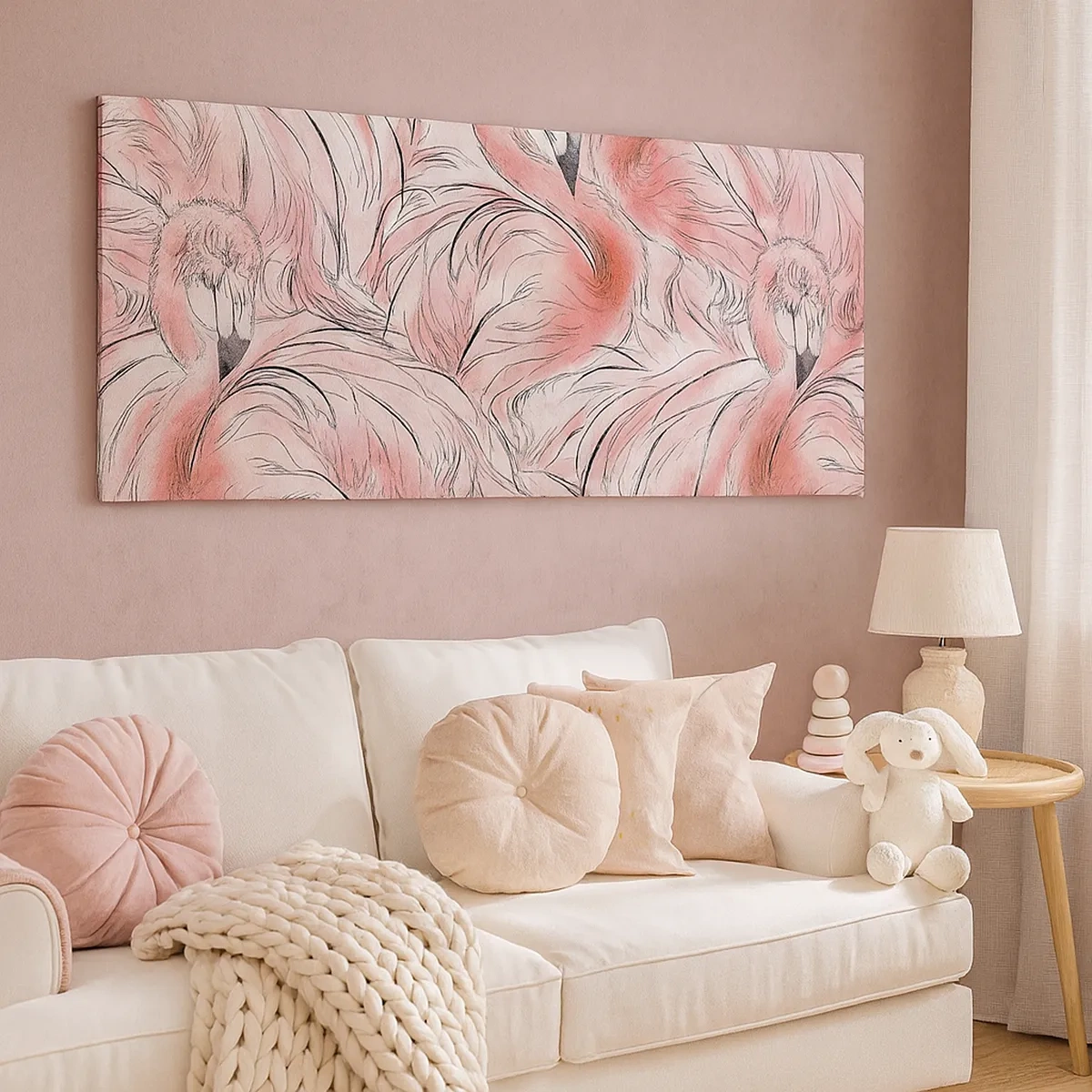 Obraz na płótnie - Ptasi corps de ballet - 30x30 cm