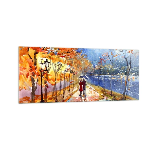 Obraz na szkle - Razem do granicy czasu - 100x40 cm