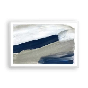 Plakat w białej ramie - Spotkanie z bielą - 91x61 cm