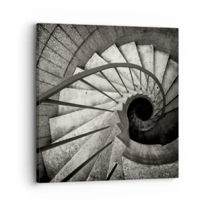 Obraz na płótnie - Schodami w górę, schodami w dół - 30x30 cm