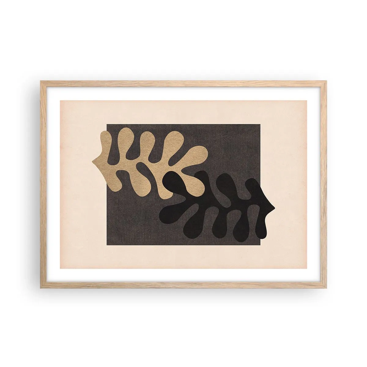 Plakat w ramie jasny dąb - Brak i dopełnienie - 70x50 cm