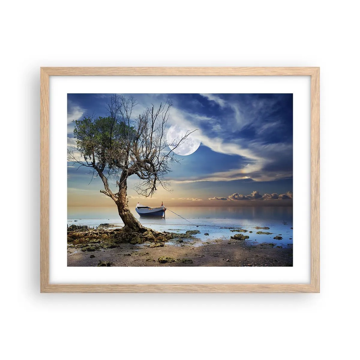 Plakat w ramie jasny dąb - To koniec czy początek? - 50x40 cm