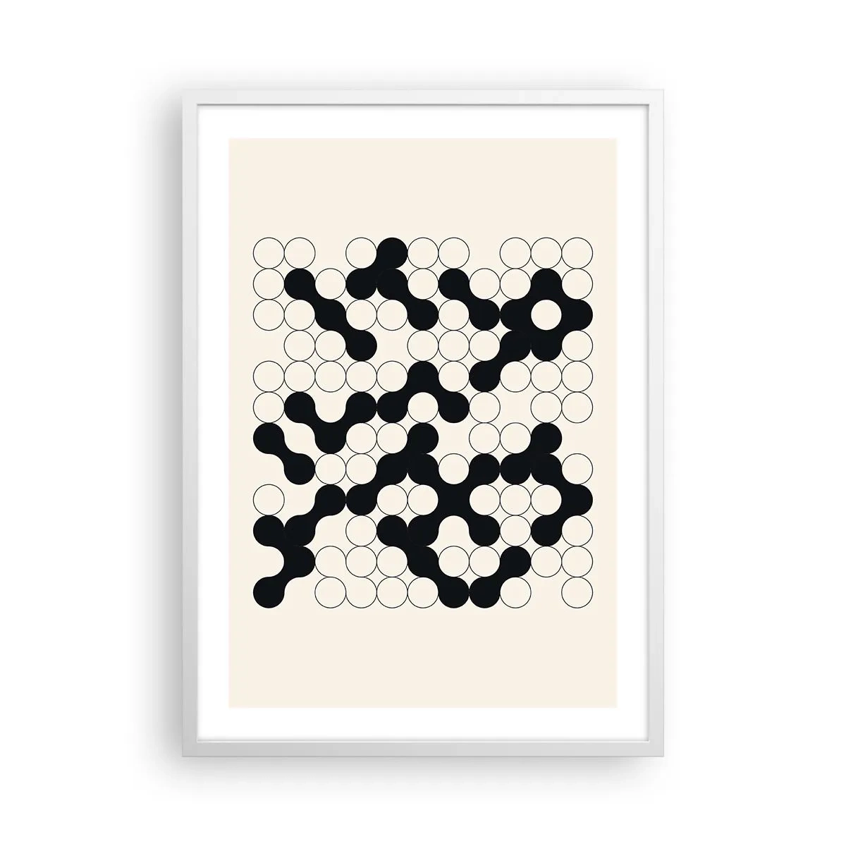 Plakat w białej ramie - Chińska gra – wariacja - 50x70 cm