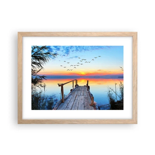 Plakat w ramie jasny dąb - Pora wracać… - 40x30 cm