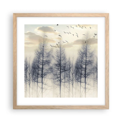 Plakat w ramie jasny dąb - Duchy lasu - 40x40 cm