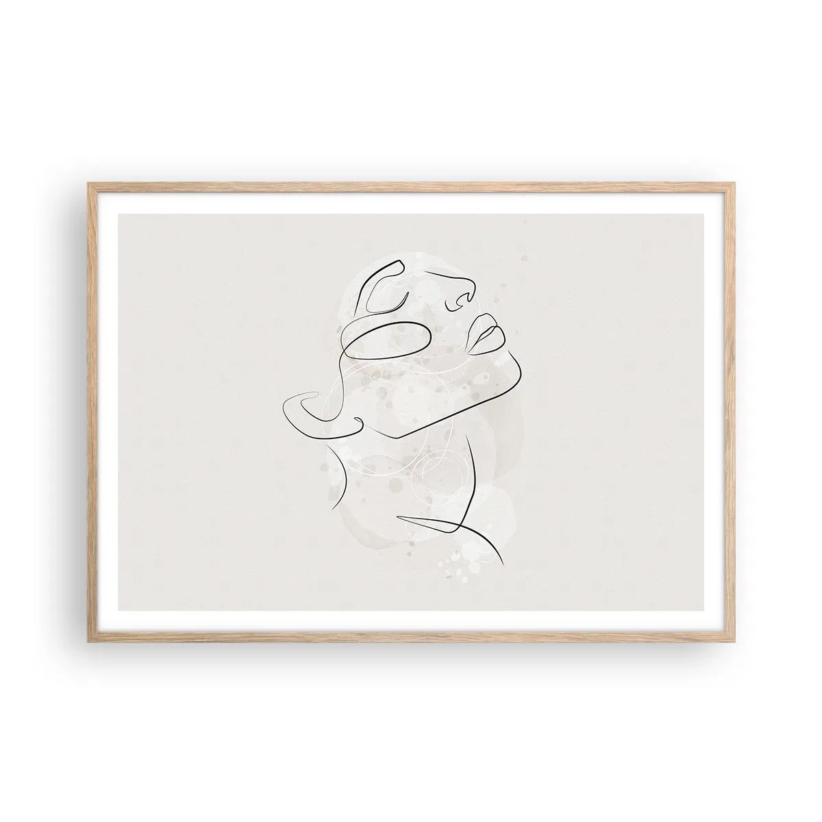 Plakat w ramie jasny dąb - Zarys marzenia - 100x70 cm