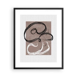 Plakat w czarnej ramie - Kompozycja – poszukiwanie pełni - 40x50 cm