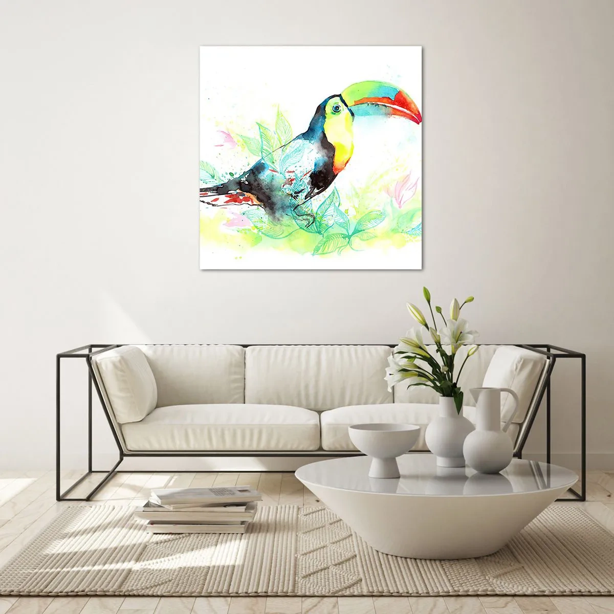 Obraz na szkle - Barwny jak Ameryka Południowa - 40x40 cm