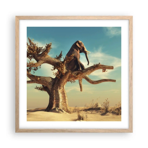 Plakat w ramie jasny dąb - Nowy punkt widzenia - 50x50 cm