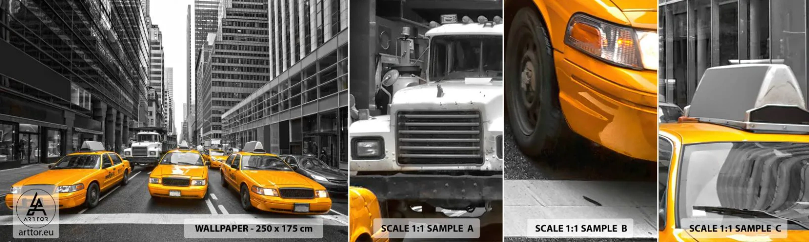 Fototapeta Próbka Standard Eco - To my ubarwiamy miasto - Miasto, Nowy Jork, Architektura - 100x30 cm