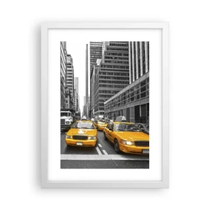 Plakat w białej ramie - To my ubarwiamy miasto - 30x40 cm