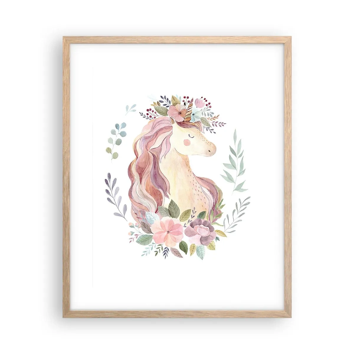 Plakat w ramie jasny dąb - Zaproszenie do świata baśni - 40x50 cm