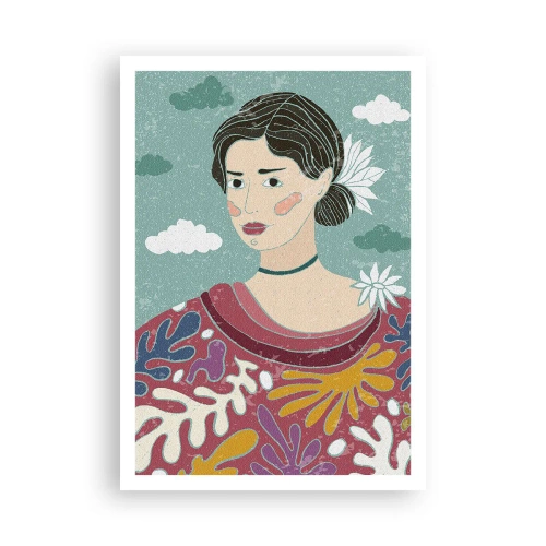 Plakat - Z melancholią w spojrzeniu - 70x100 cm