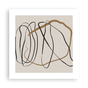 Plakat - Kompozycja – taniec opętaniec - 40x40 cm