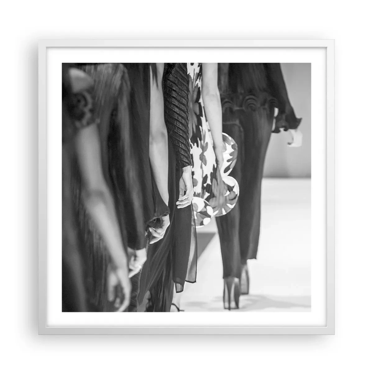 Plakat w białej ramie - Stylowa parada - 60x60 cm