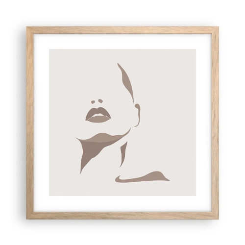 Plakat w ramie jasny dąb - Stworzona ze światła i cienia - 40x40 cm